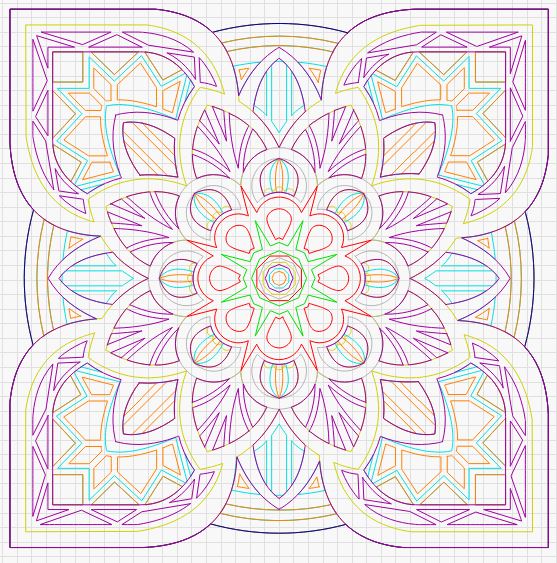 Flower Mandala Multilayer