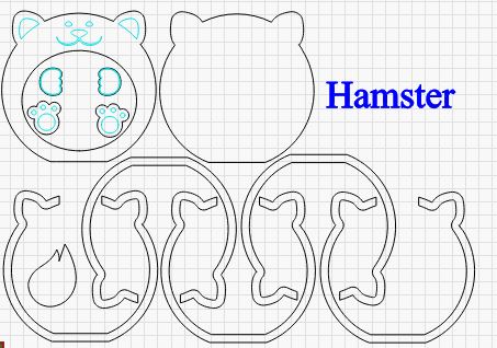 Spardose Hamster 3 mm