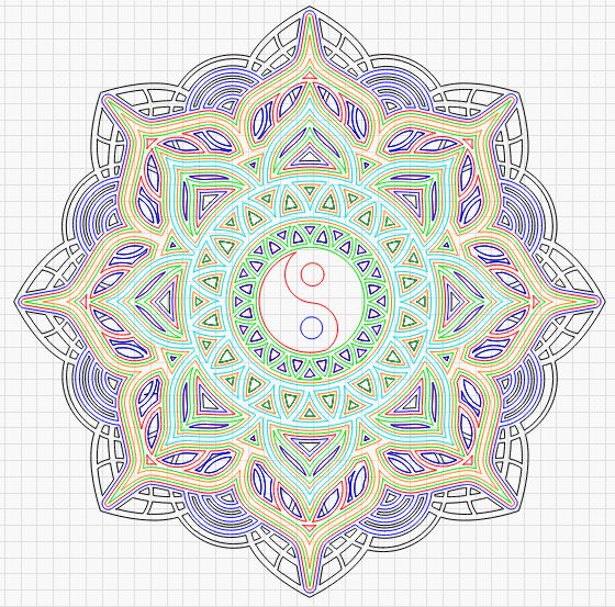 Mandala Nin Yang Multilayer