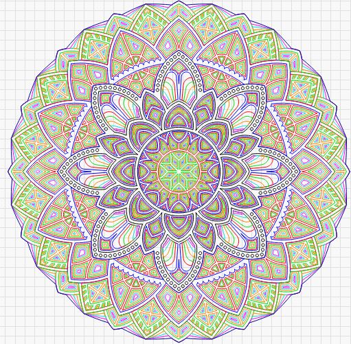 Mandala Rund Multilayer