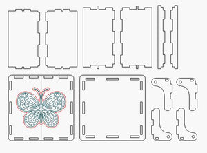 Schmetterlingsbox 3 mm