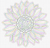 Lasercut Datei Sonnenblume Multilayer