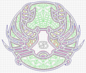 Sternzeichen Krebs Multilayer