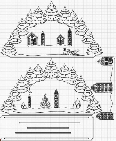 Weihnachtsdorf 3 mm Multilayer