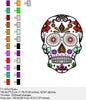 Totenkopf dia de los Muertos Größe 197 mm x 276 mm