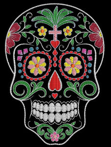 Totenkopf dia de los Muertos Größe 196 mm x 279 mm