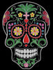 Totenkopf dia de los Muertos Größe 159 mm x 226 mm