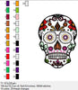 Totenkopf dia de los Muertos Größe 157 mm x 220 mm