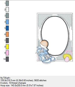 Ein Bilderrahmen in 2 Größen  Baby