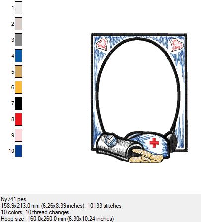 Ein Bilderrahmen in 2 Größen Krankenschwester