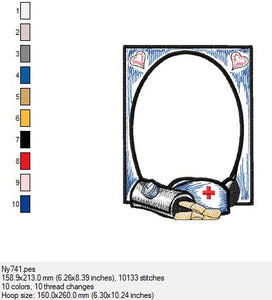 Ein Bilderrahmen in 2 Größen Krankenschwester