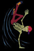 Dia de los Muertos Skelett Breakdance 99 mm x 158 mm