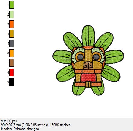 Ein wunderschönes Azteken Bild in 3 Größen