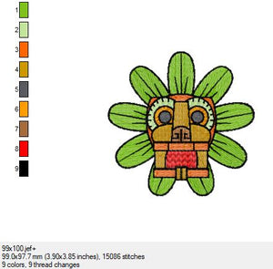 Ein wunderschönes Azteken Bild in 3 Größen