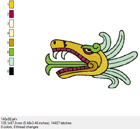 Ein wunderschönes Azteken Bild in 3 Größen