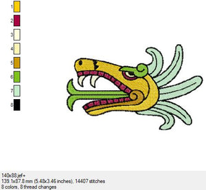 Ein wunderschönes Azteken Bild in 3 Größen