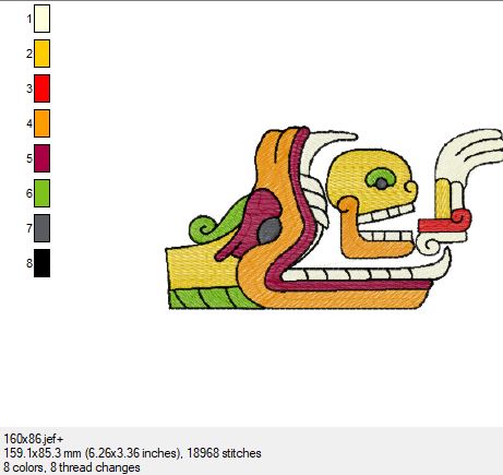 Ein wunderschönes Azteken Bild in 3 Größen