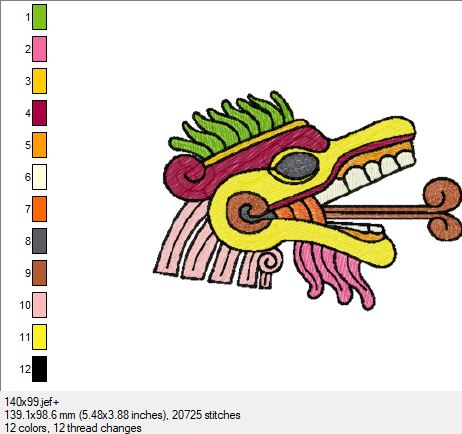 Ein wunderschönes Azteken Bild in 3 Größen