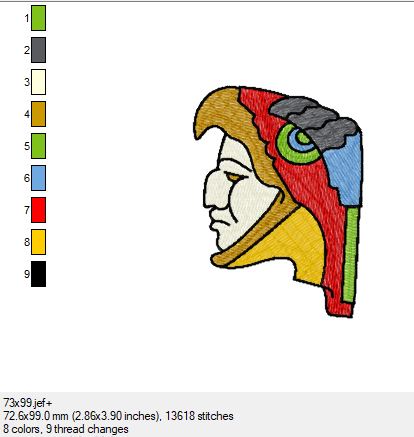 Ein wunderschönes Azteken Bild in 3 Größen