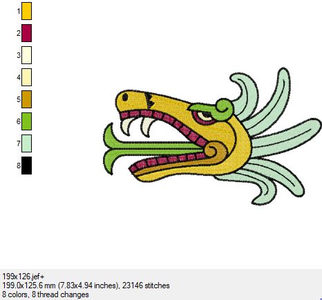 Ein wunderschönes Azteken Bild in 3 Größen