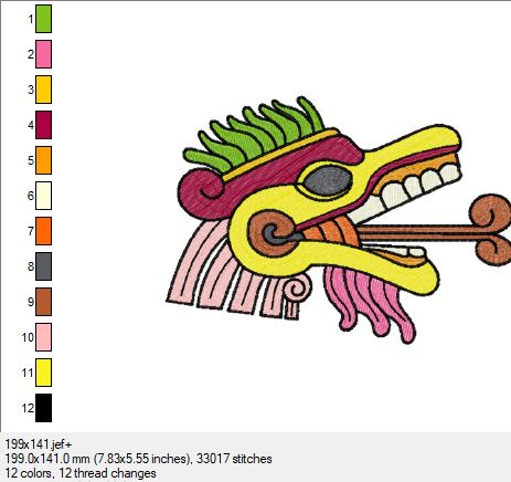 Ein wunderschönes Azteken Bild in 3 Größen