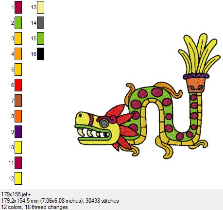 Ein wunderschönes Azteken Bild in 3 Größen