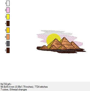 Die Pyramiden in 2 Größen