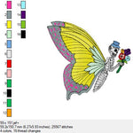 Hier eine sehr schöner Schmetterling in Skelettform