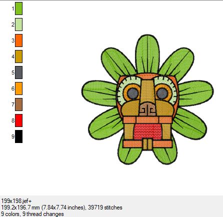 Ein wunderschönes Azteken Bild in 3 Größen