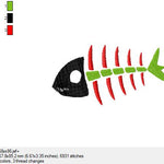 Fischskelett 3 in 3 verschiedenen Größen