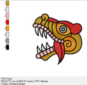 Ein wunderschönes Azteken Bild in 3 Größen