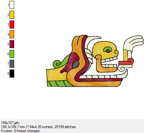 Ein wunderschönes Azteken Bild in 3 Größen