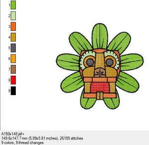 Ein wunderschönes Azteken Bild in 3 Größen