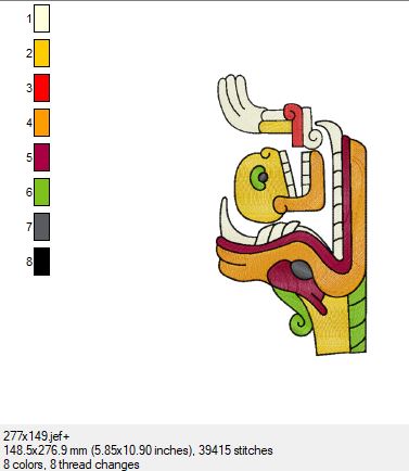 Ein wunderschönes Azteken Bild in 3 Größen