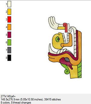 Ein wunderschönes Azteken Bild in 3 Größen