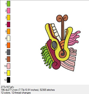 Ein wunderschönes Azteken Bild in 3 Größen