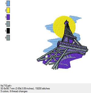 Der Eifelturm in 2 Größen