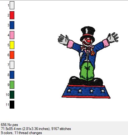 Der Clown als Domteur in 2 Größen